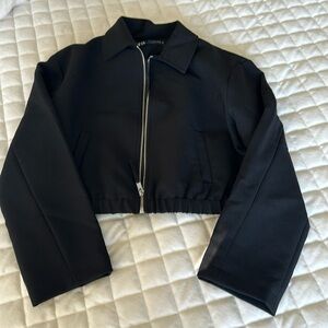 Zara women black jacket size medium